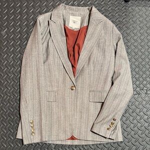 Autres Filles Grey Stripe Striped women’s matching  Suit XS